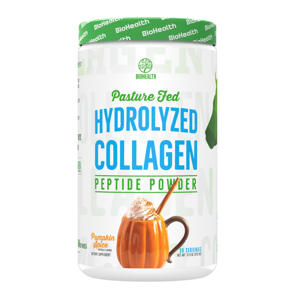 Pumpkin Spice Hydrolyzed Collagen Peptides - BioHealth Nutrition